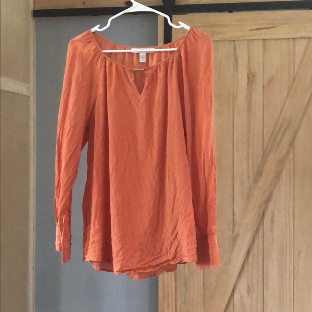 Sheer silk blouse